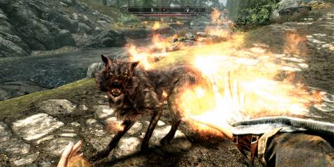 Using fire in The Elder Scrolls 5 Skyrim
