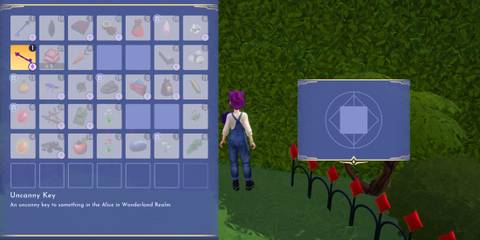 Using the Uncanny Key to get the Bizarre Key in Disney Dreamlight Valley