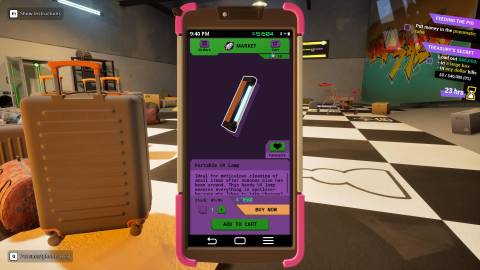 UV Lamp Cash Cleaner Simulator