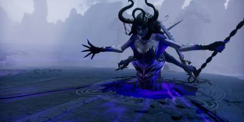 V Rising Invaders of Oakveil Megara boss fight