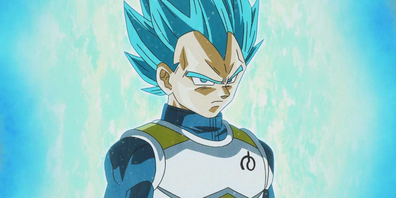 picture: vegeta blue evolved in dragon ball super.