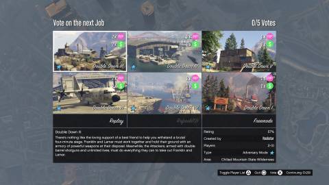 gta online voting on next job
