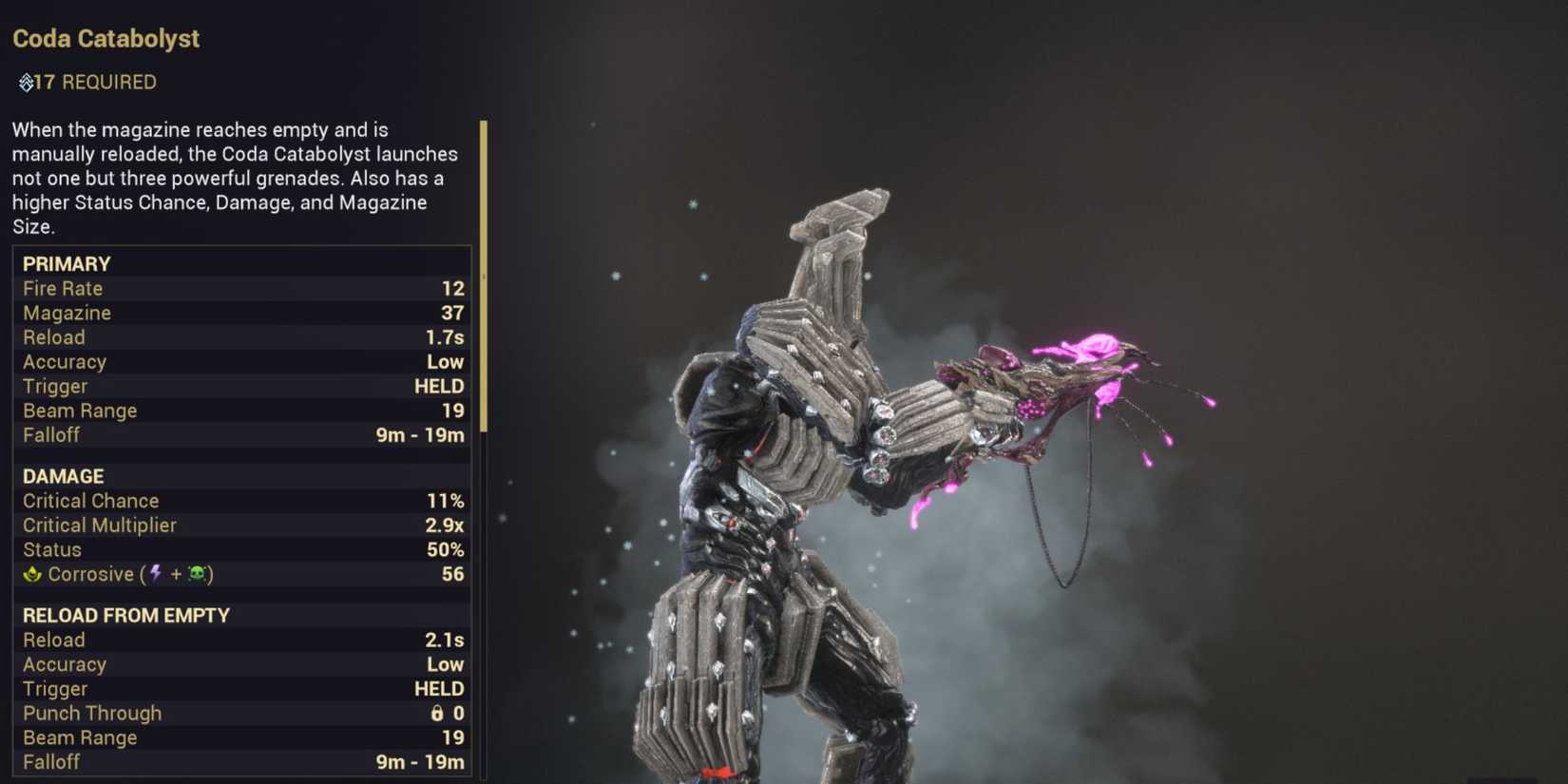 Warframe Coda Catabolyst