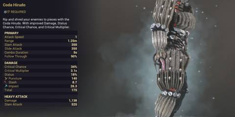 Warframe Coda Hirudo