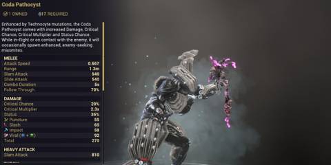 Warframe Coda Pathocyst