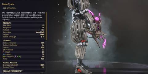 Warframe Coda Tysis