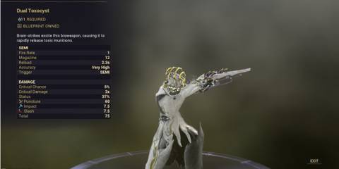 Warframe Dual Toxocyst