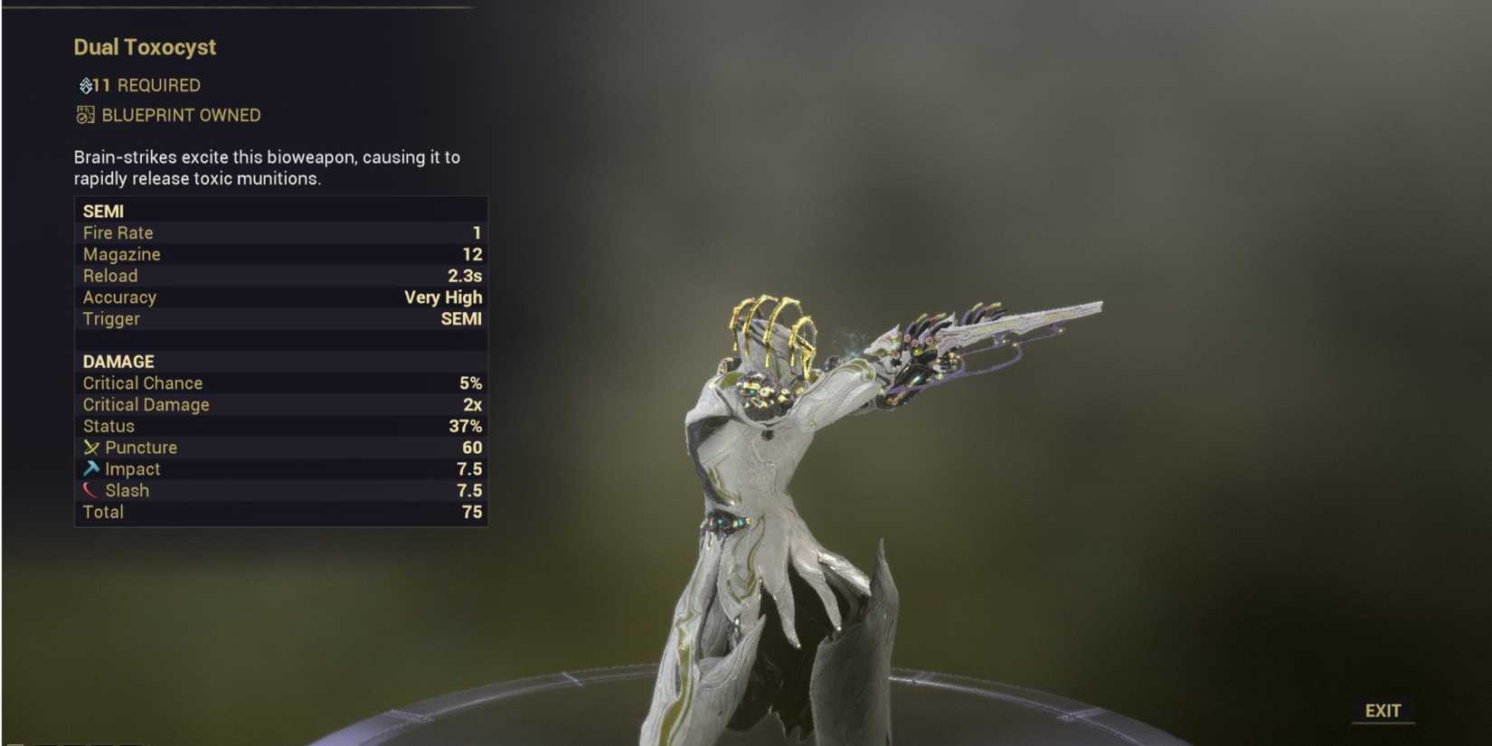 Warframe Dual Toxocyst