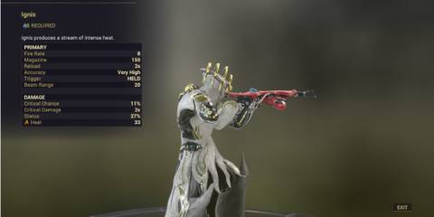Warframe Ignis