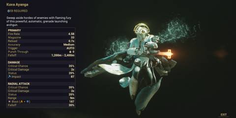 Warframe Kuva Ayanga (2)