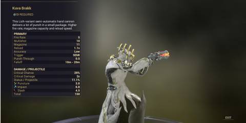 Warframe Kuva Brakk
