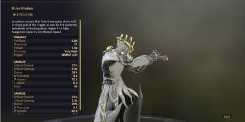 Warframe Kuva Kraken