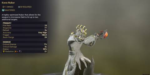 Warframe Kuva Nukor