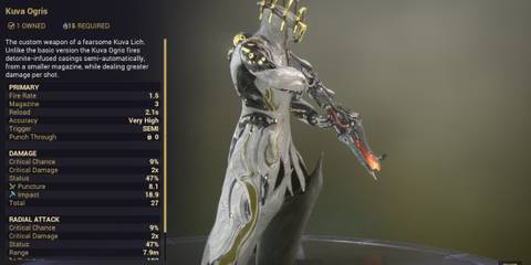 Warframe Kuva Ogris