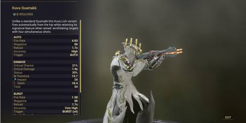 Warframe Kuva Quartakk