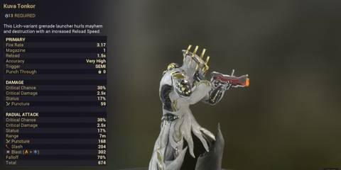 Warframe Kuva Tonkor