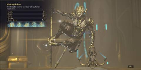 Warframe Wukong Prime