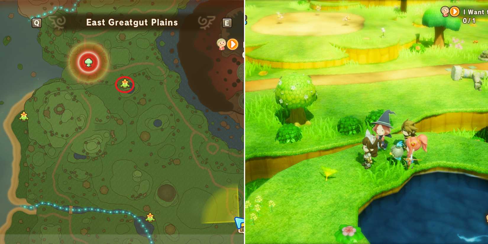 west greatgut plains leafe 5 location in fanatsy life i