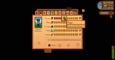When To Choose Tiller in Stardew Valley