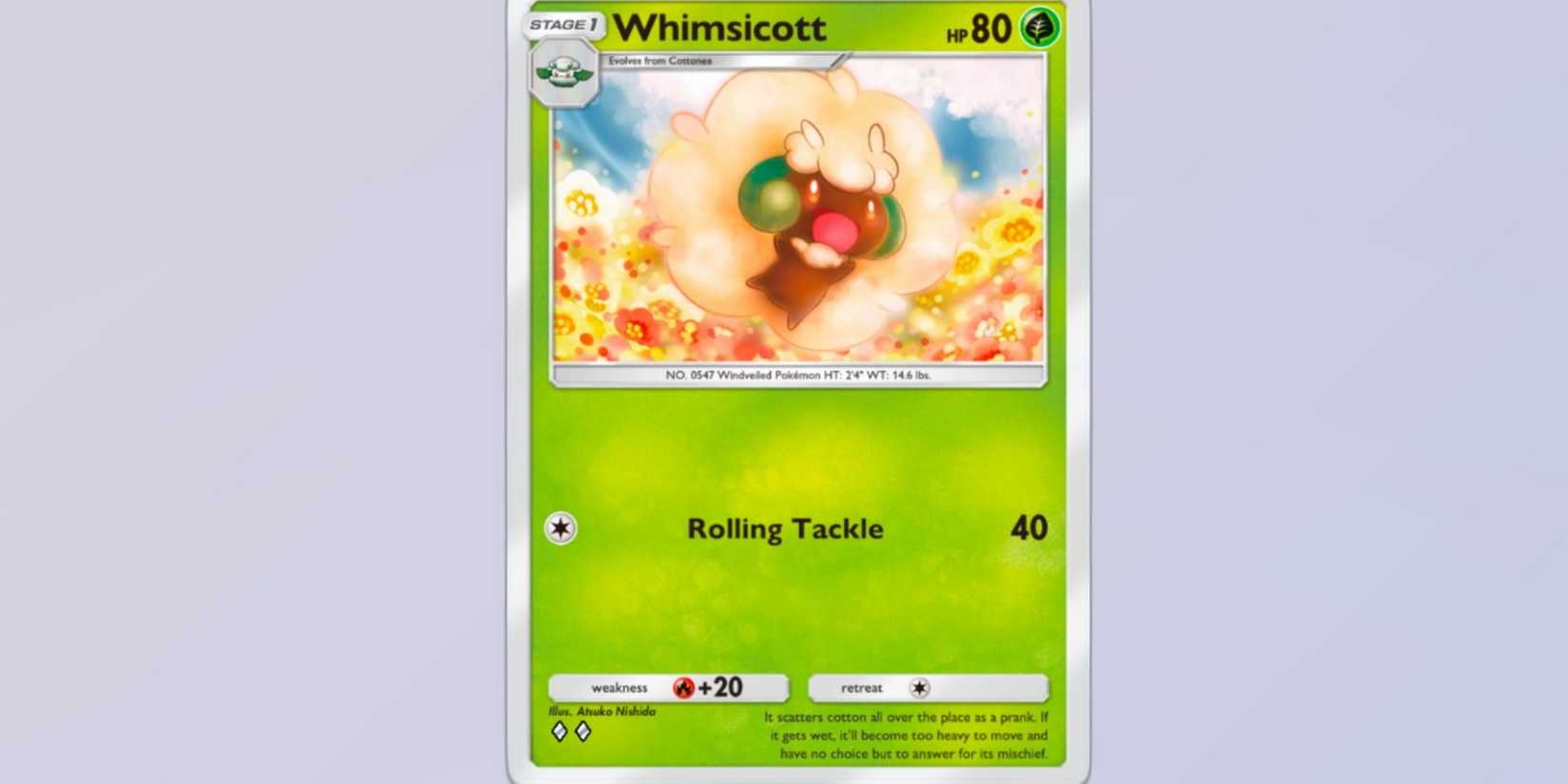 Whimsicott Genetic Apex In Pokemon TCG Pocket