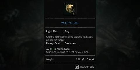 wolf's call in tainted grail the fall of avalon