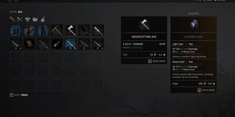 woodcutting axe in tainted grail fall of avalon