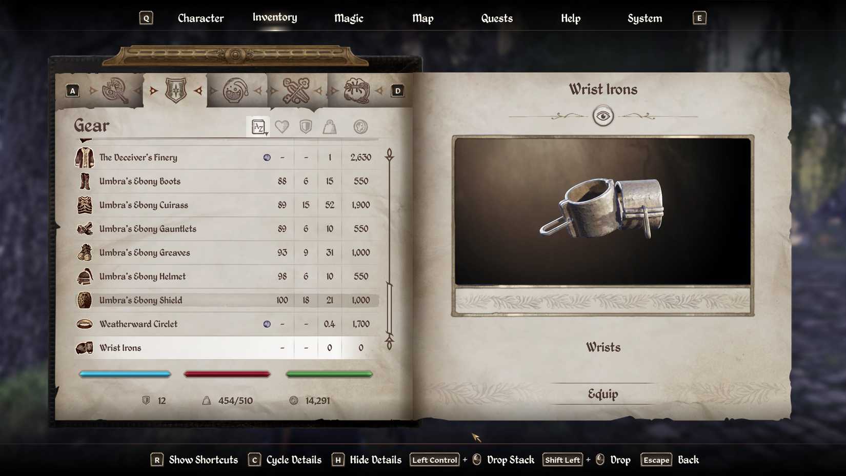 wrist irons in oblivion remastered-1