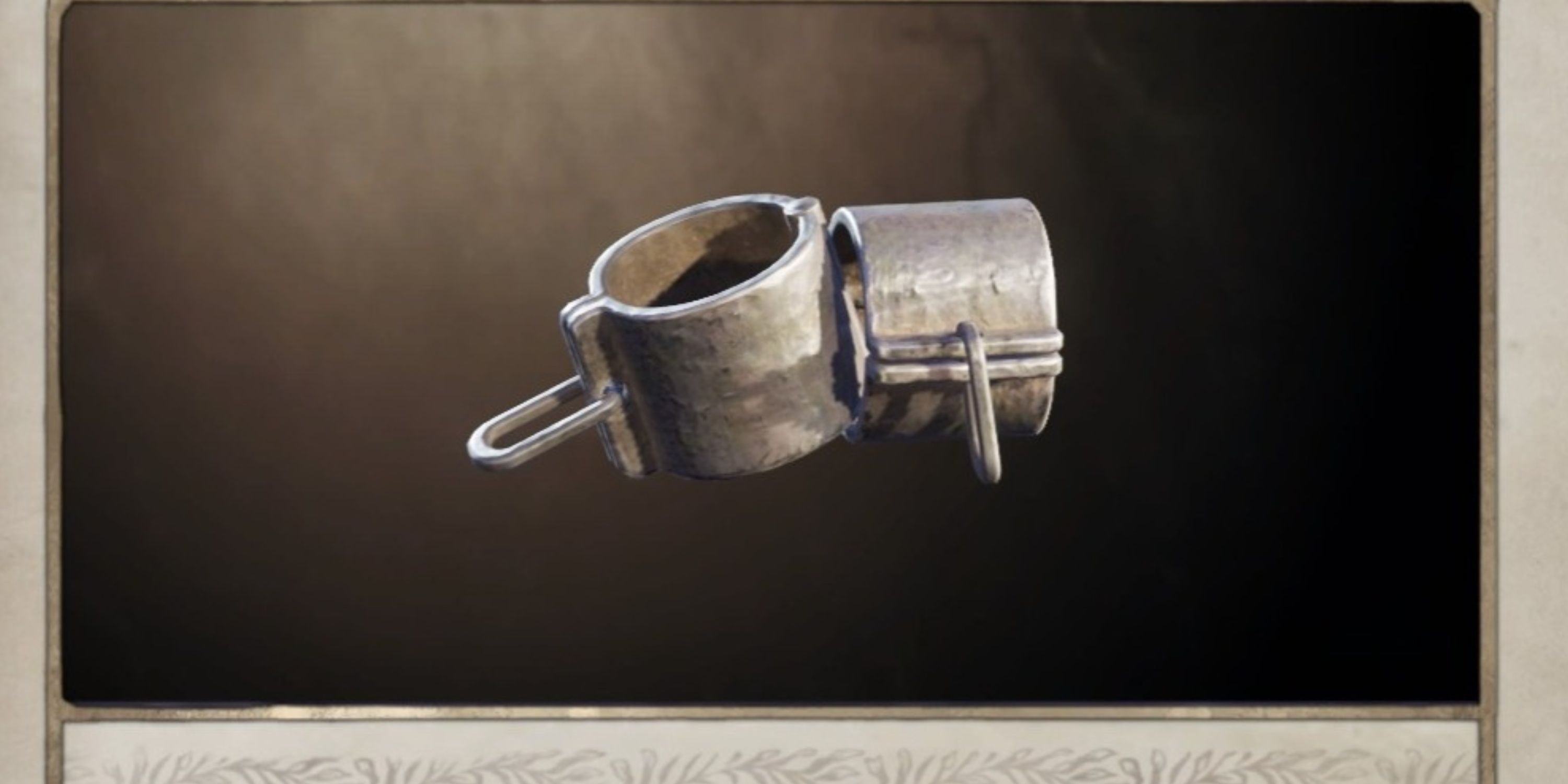 Wrists in the irons in oblivion was reconstructed