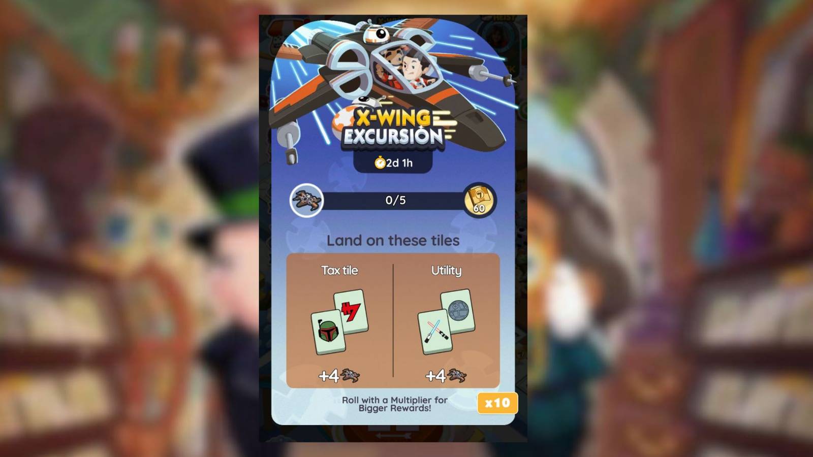 x wing excursion monopoly go