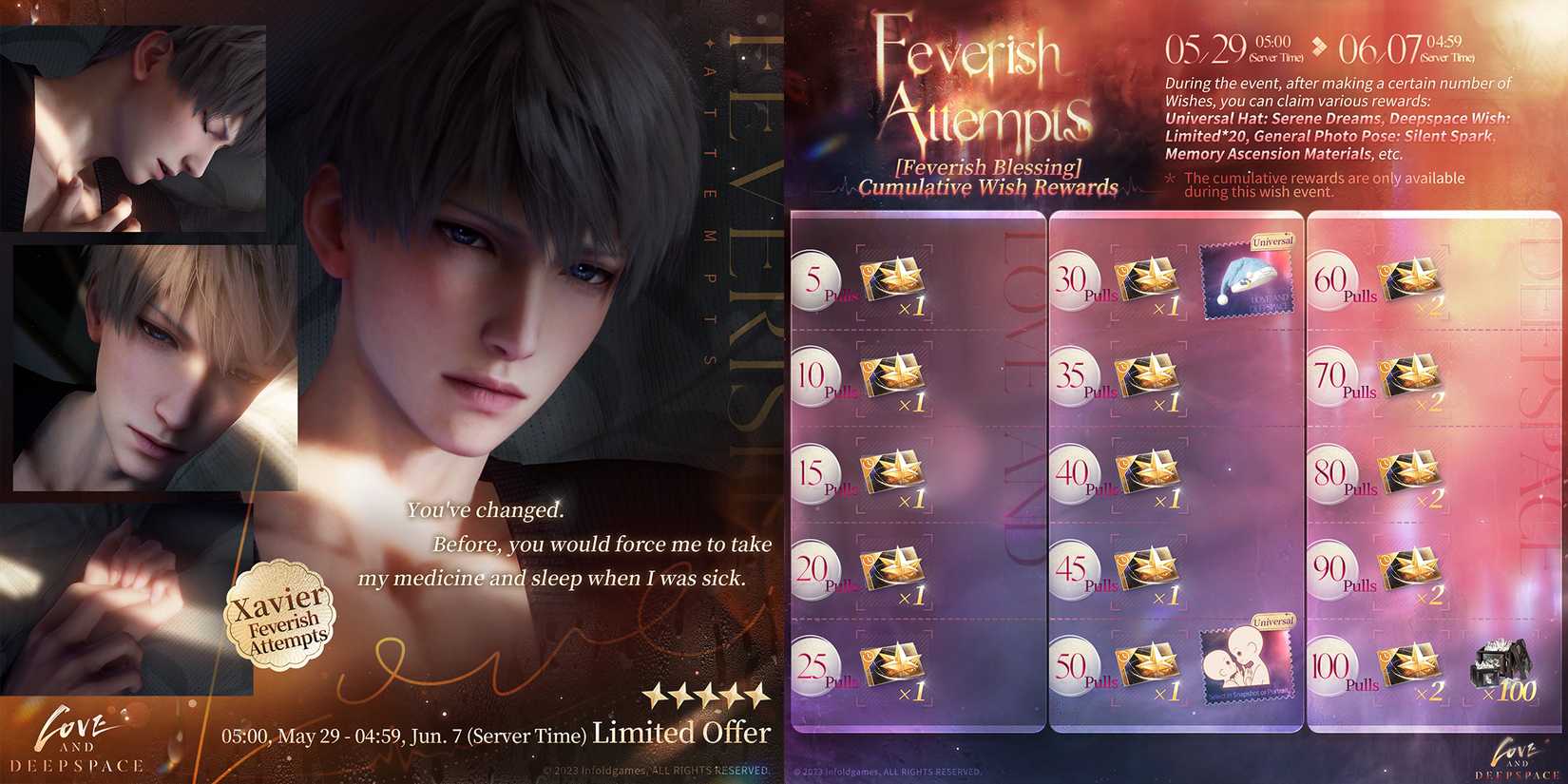 xavier solo banner feverish attempts 2 in love and deepspace