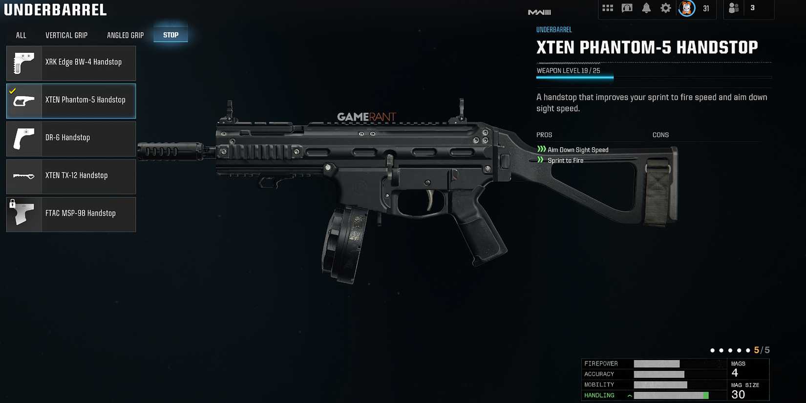 XTEN Phantom-5 Handstop in Warzone