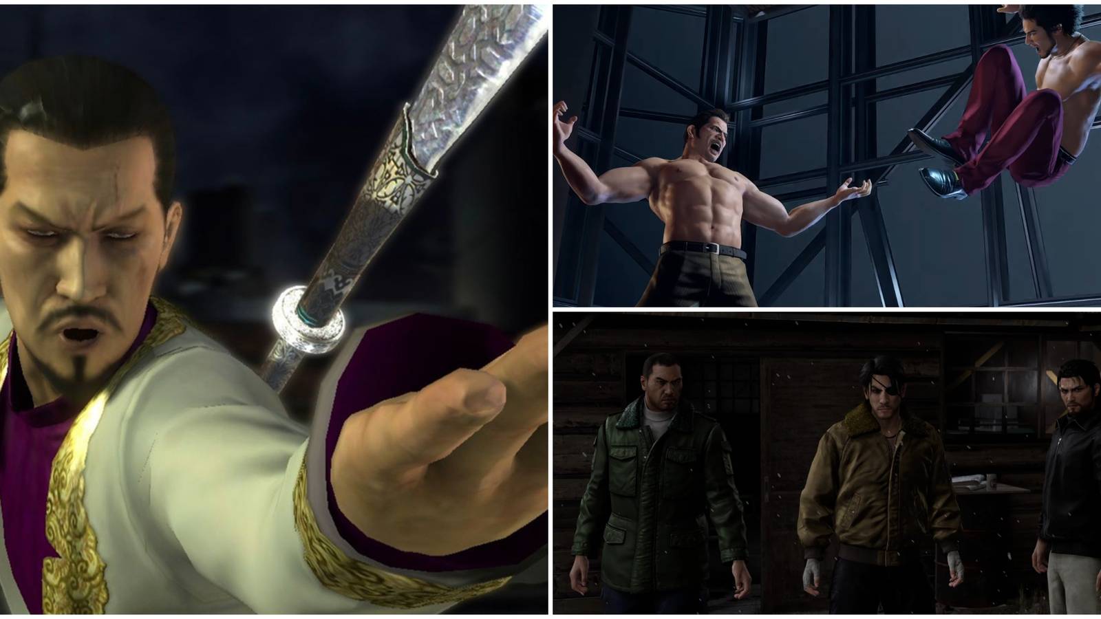 Hardest Yakuza Bosses- Lau Ka Long Yosuke Tendo Saejima Majima Dojima