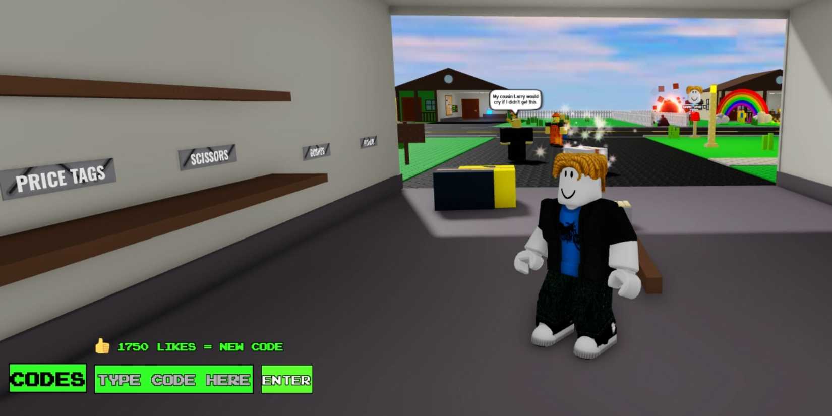 Yard Sale Simulator the codes tab