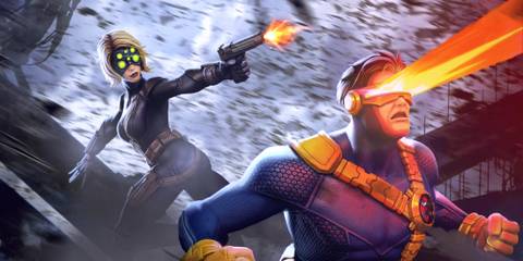 Yelena Belova and Cyclops in Marvel Contest of Champions