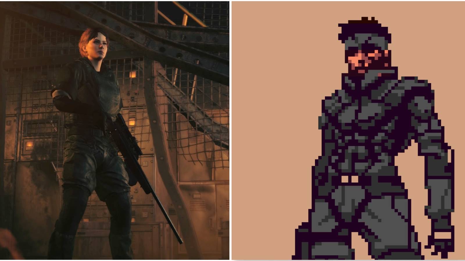 Your player character in Metal Gear Survive and Snake in Metal Gear Ghost Babel