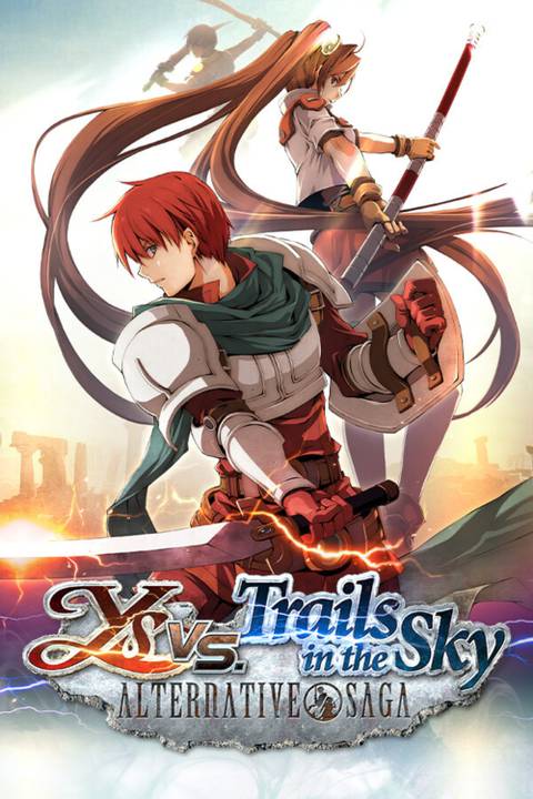 Ys vs. Trails in the Sky Alternative Saga video game cover art tag