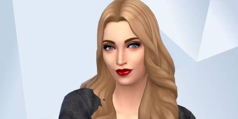 An image of Madonna recreated in The Sims 4