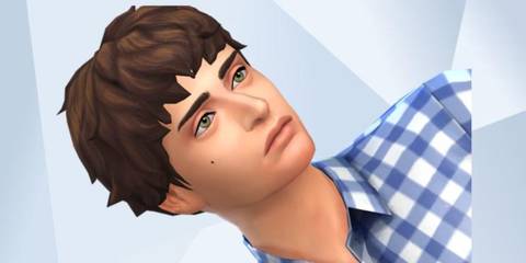 An image of Will Byers from Stranger Things recreated in The Sims 4