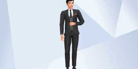 An image of Elliot Page recreated in The Sims 4