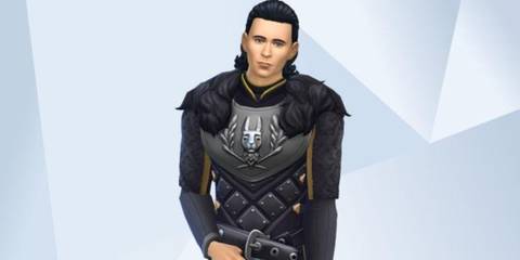 An image of Loki from the MCU recreated in The Sims 4