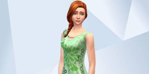 An image of Willow from Buffy the Vampire Slayer recreated in The Sims 4