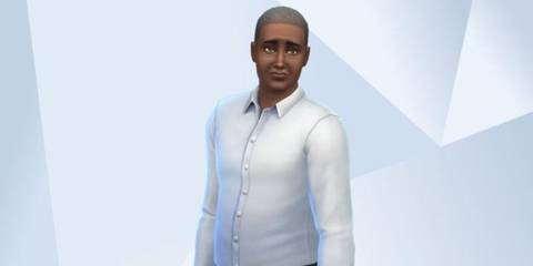 An image of Captain Holt from Brooklyn Nine-Nine recreated in The Sims 4