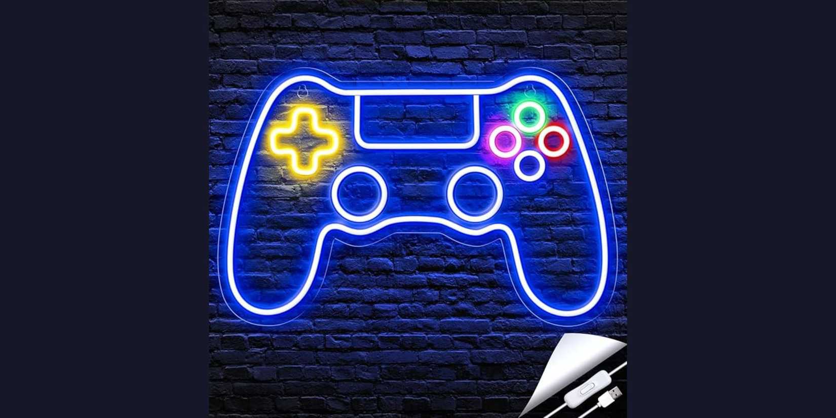 Image of the Kavaas Gamer Neon Sign on a white background.