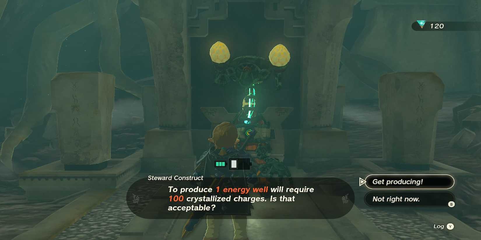 The Player Getting An Energy Wll Upgrade 