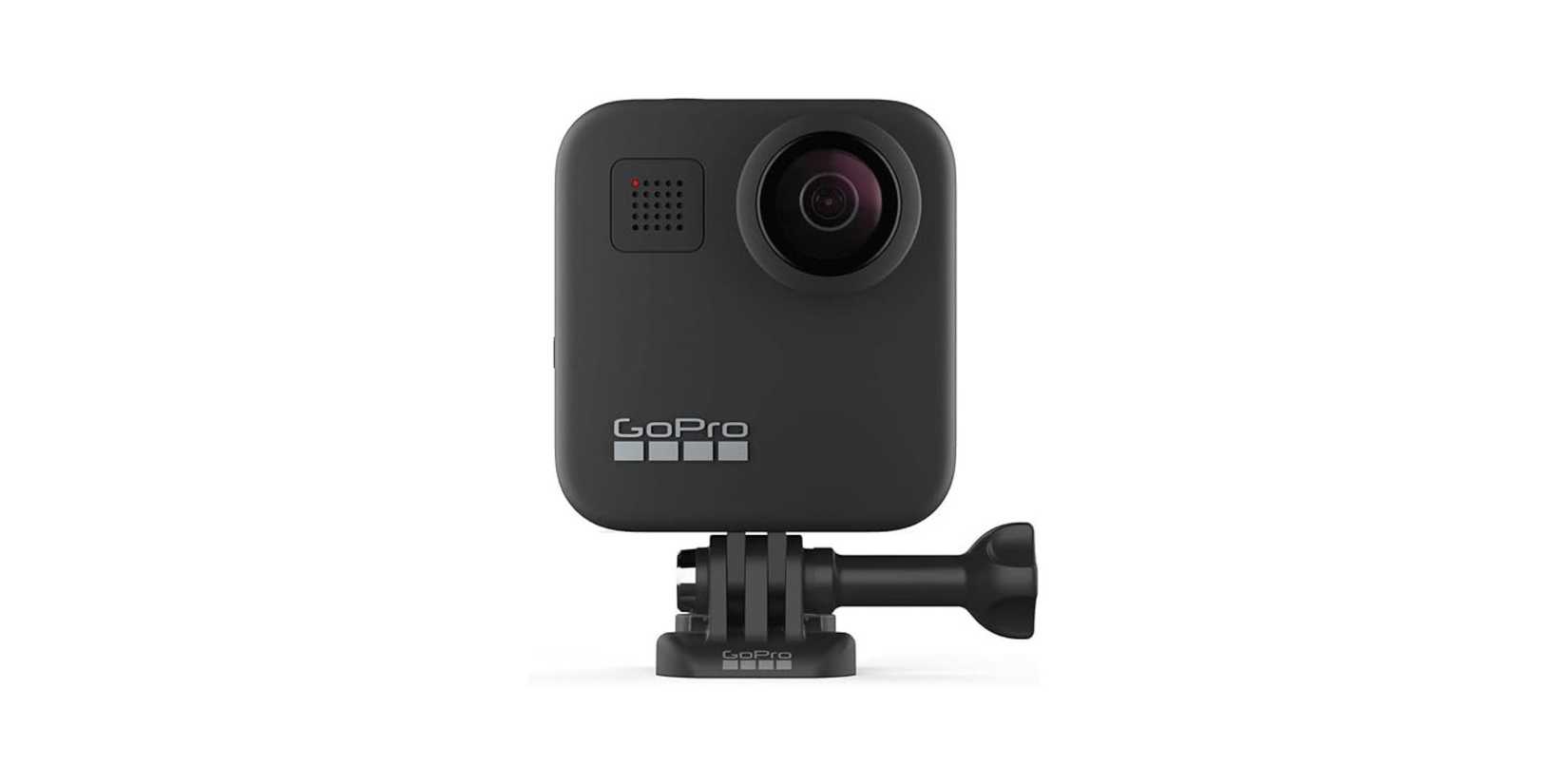 Image of a GoPro MAX on a white background.