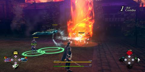 Raidou Fighting With Demons In Combat 