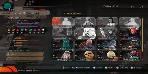 The Revserve Fusion Menu 