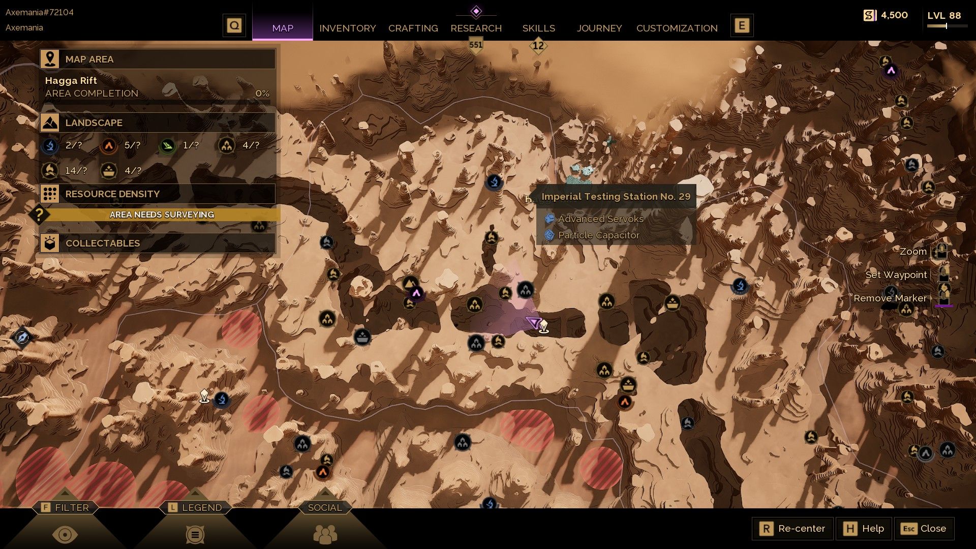 Dune Awakening Imperial Test Station 29 instead of map
