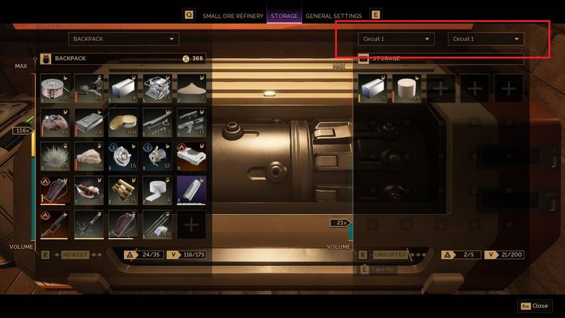 Dune Awakening Storage Unit Circuits