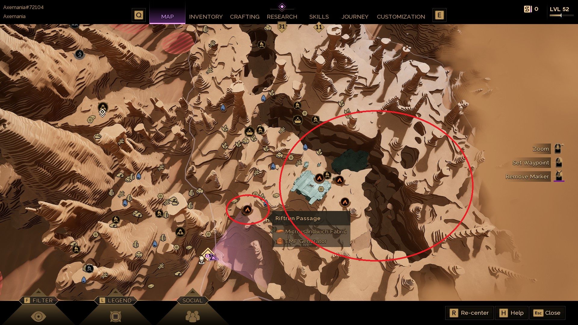 Dune: Erythry crystal locations awaken